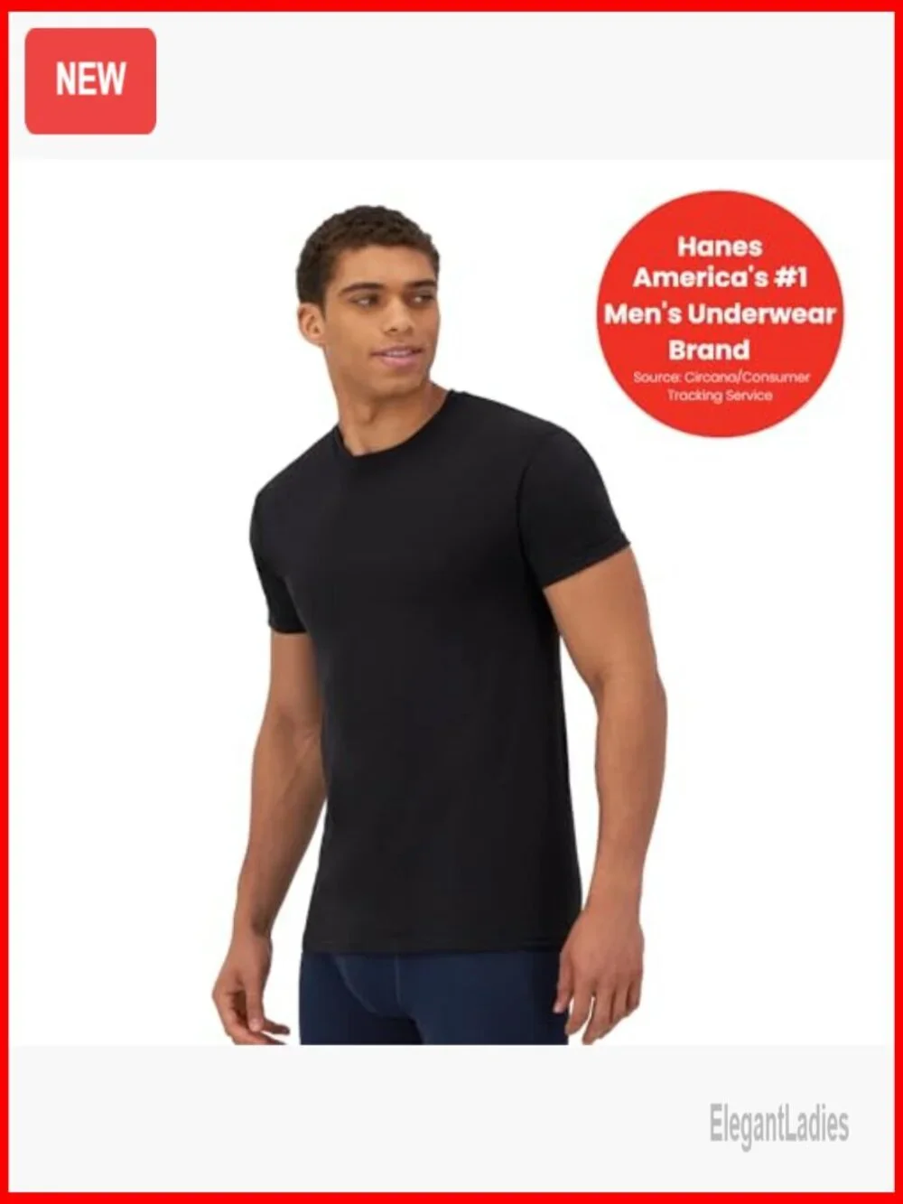 Slim Fit Crew Undershirt 4-Pack, Moisture Wicking, Tagless Design